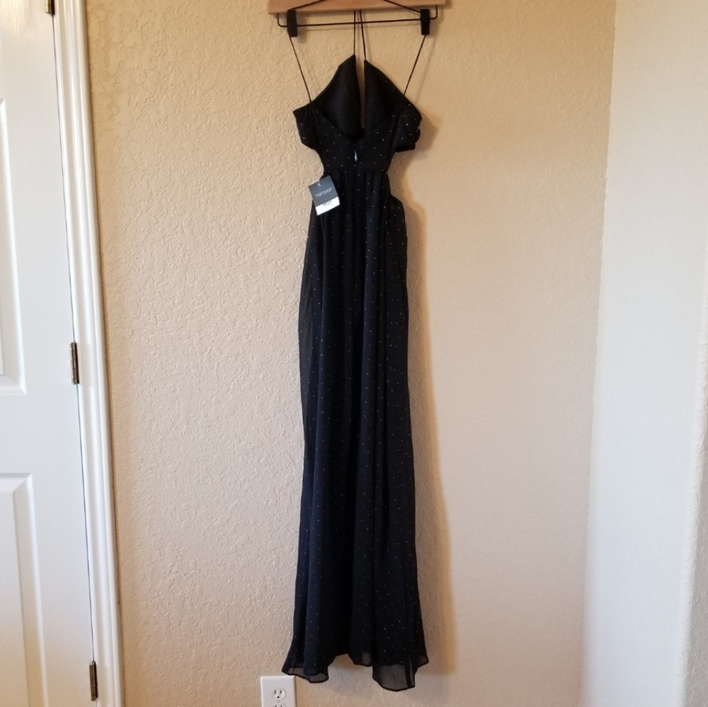 NWT Top shop‎ black dress formal gown